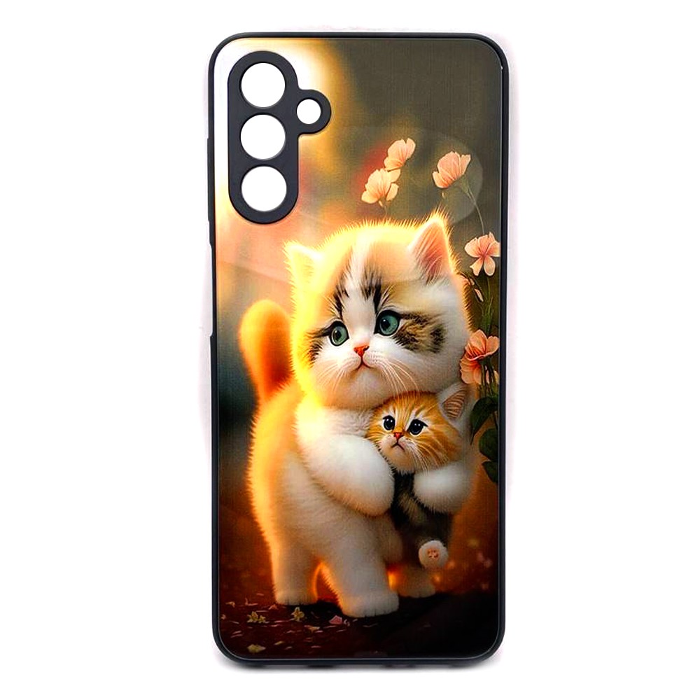 Накладка Marble Clouds для Samsung A04s Кицюні (скляний)-0