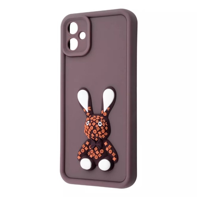 Чохол Pretty Toys для Samsung A05 (A055) (Brown/rabbit)-0