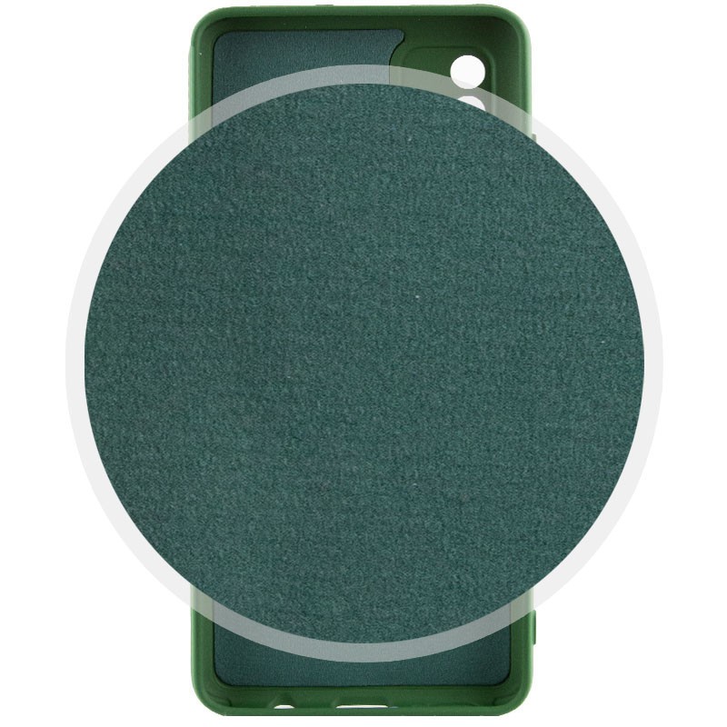 Silicone Cover Full Camera without Logo (A) для Samsung A05 (Dark green)-1