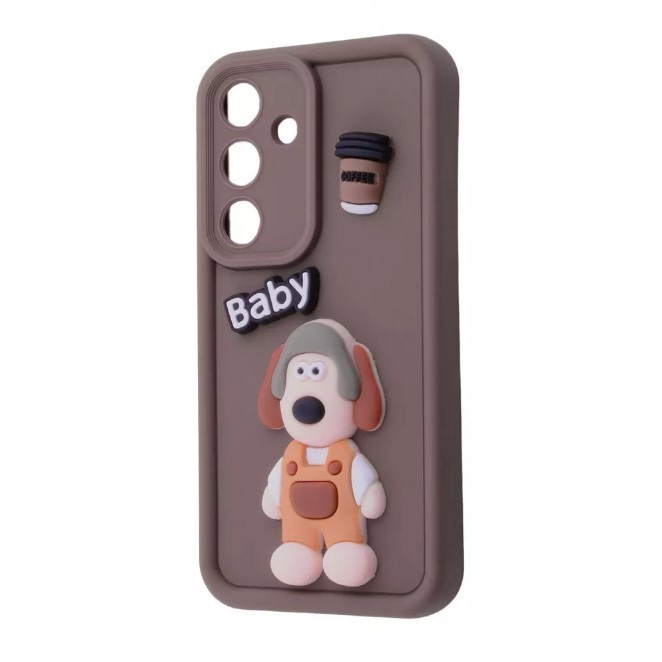 Чохол Pretty Toys для Samsung A05s (Brown/baby)-0