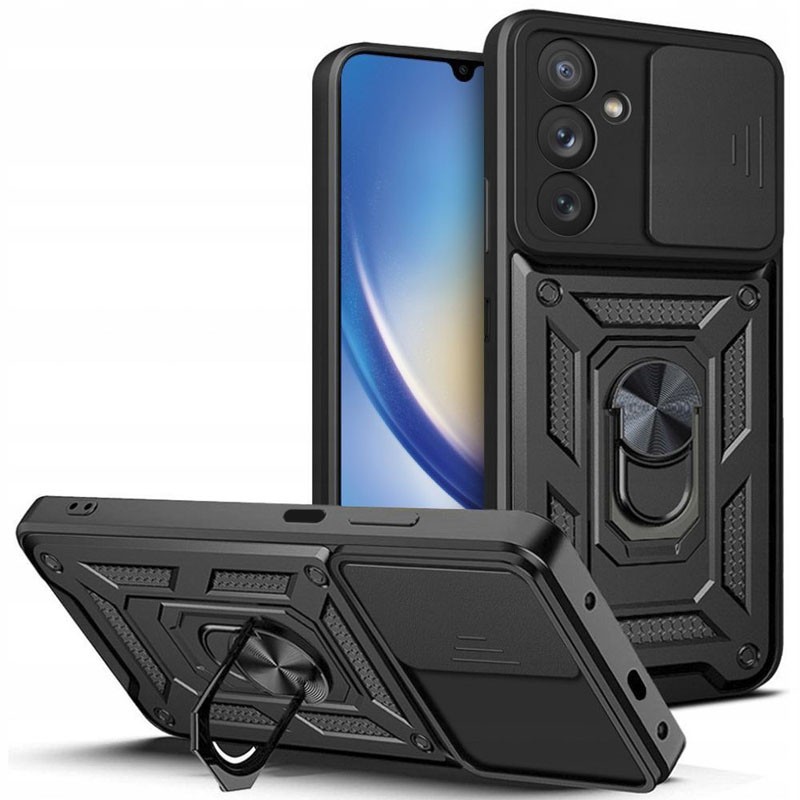 Накладка Camshield Serge Ring для Samsung A05s чорна-0