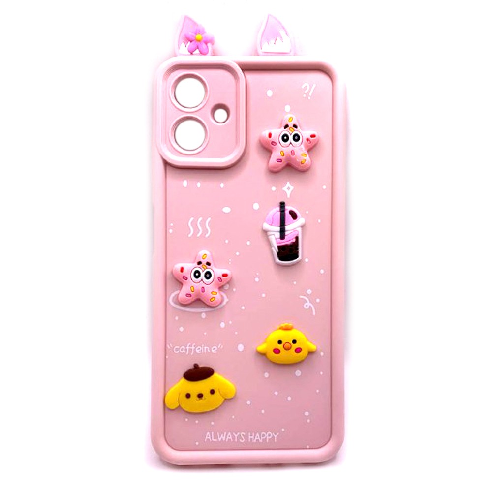 Чохол Pretty Toys with Ears для Samsung A06 (Light Pink)-0