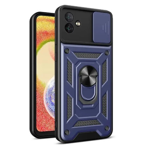 Накладка Camshield Serge Ring для Samsung A07 темно-синя-0