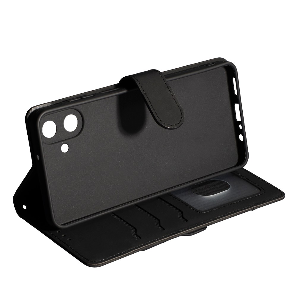 Книжка Flip Cover Wallet matte для Samsung A07 Чорна-3