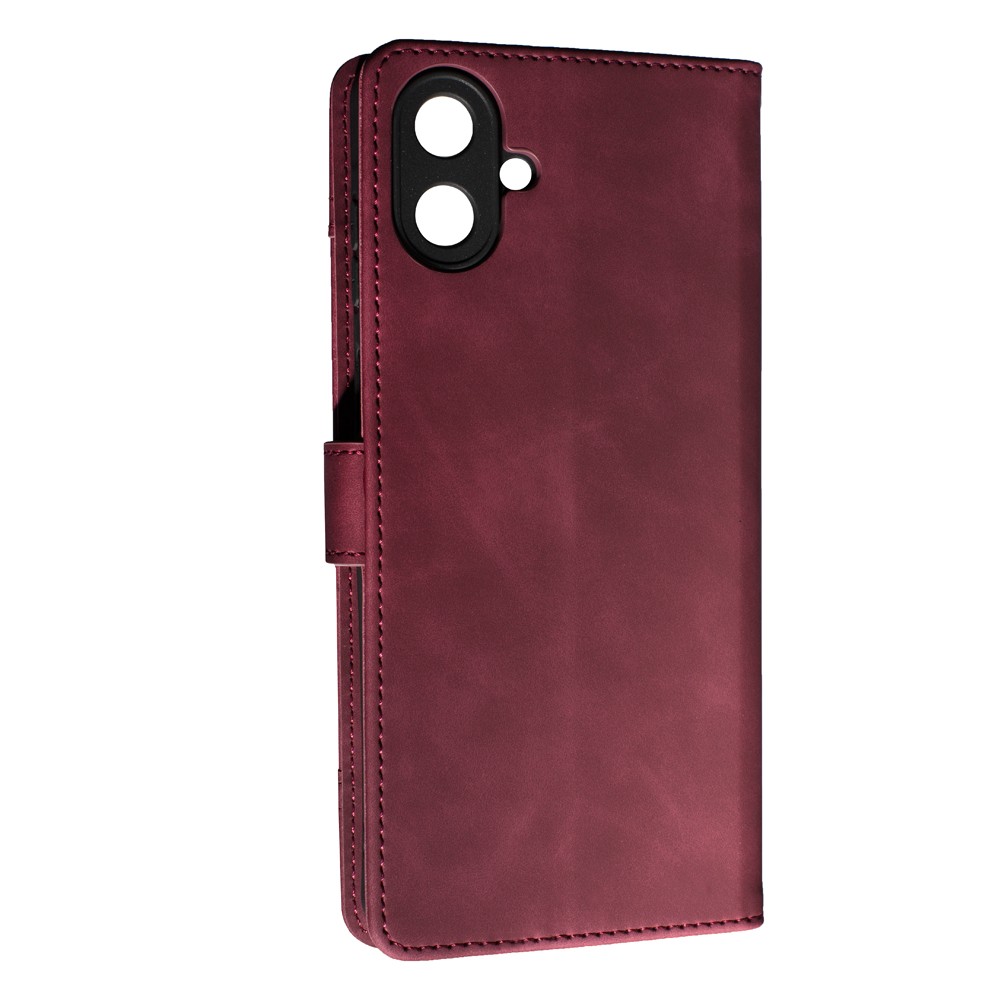 Книжка Flip Cover Wallet matte для Samsung A07 Бордова-1