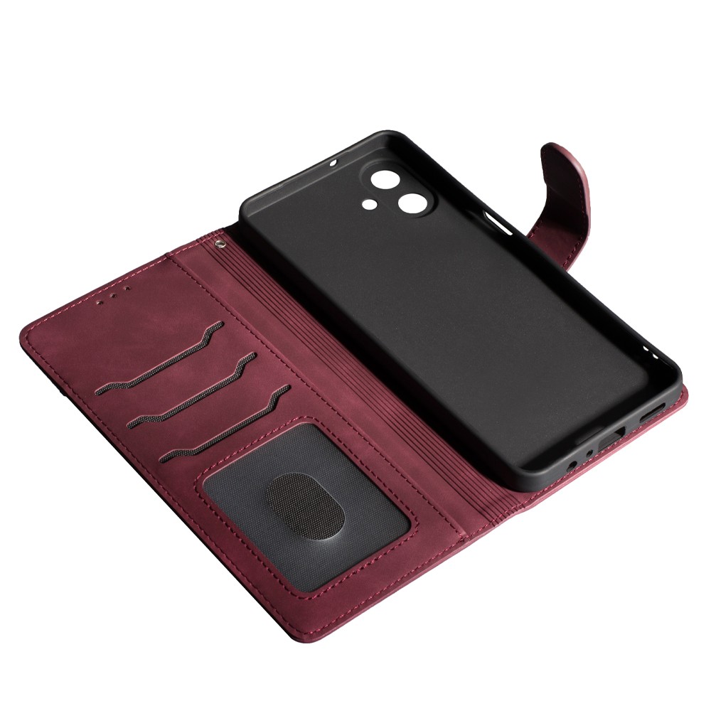 Книжка Flip Cover Wallet matte для Samsung A07 Бордова-2