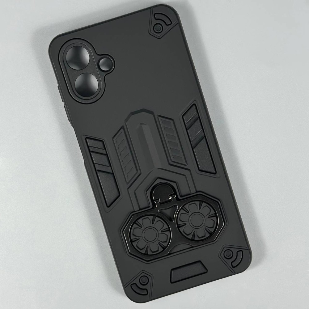 Чохол Armor Shield with Ring Holder для Samsung A07 чорний-0
