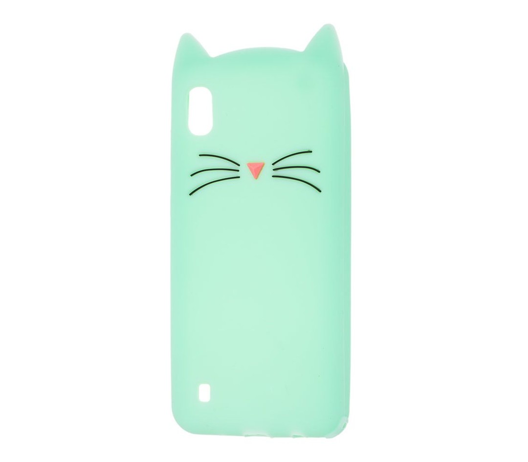 Накладка 3D Cat для Samsung A10 м`ятна-0