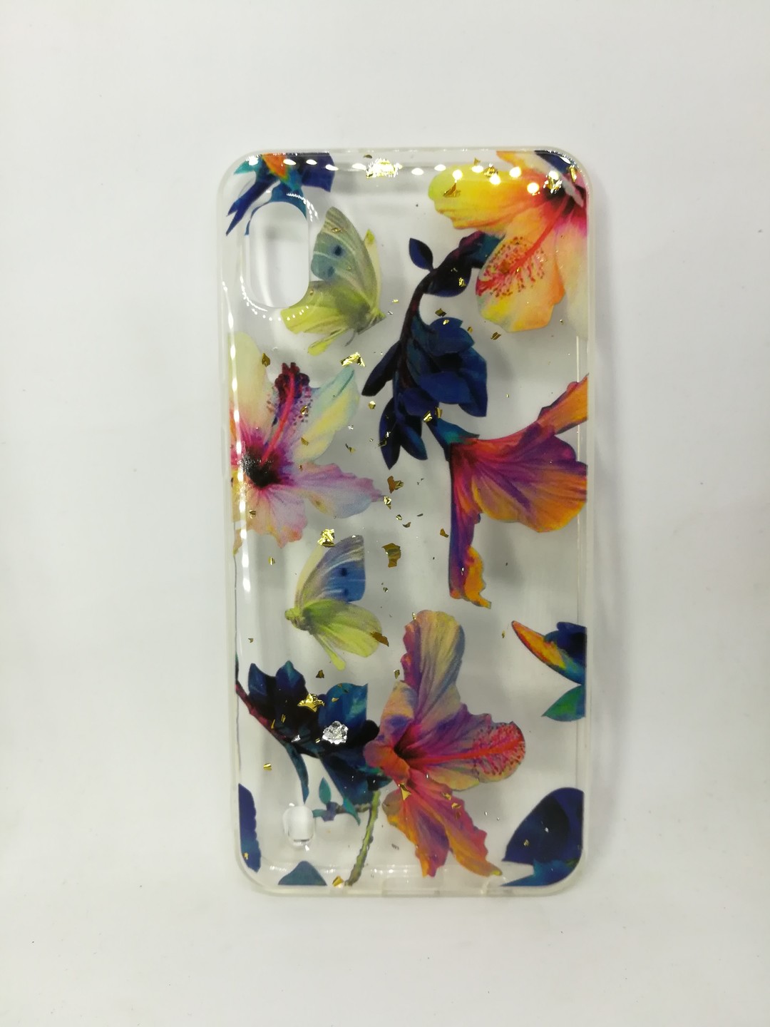 Накладка Beauty Flowers Confetti для Samsung M10 "Лотос"-0