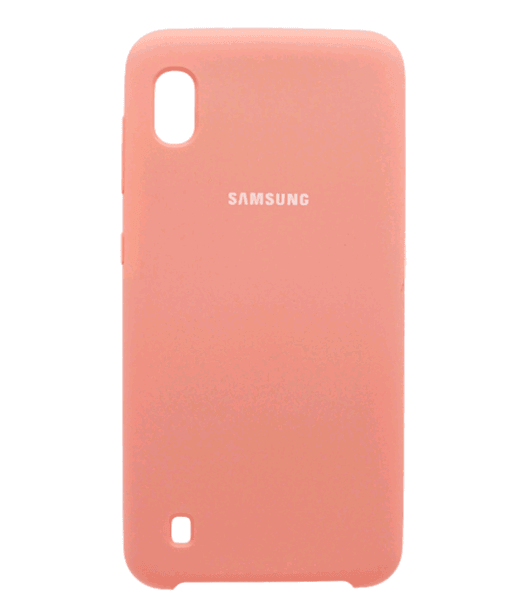Накладка Silicone Case Premium для Samsung A10 (Pink)-0