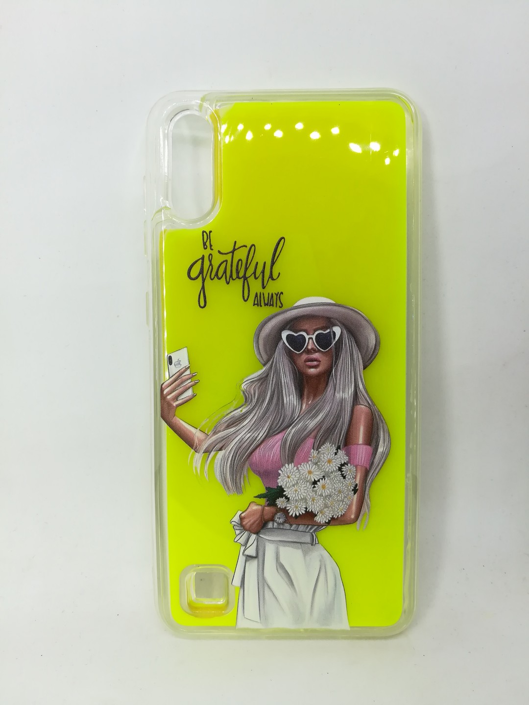 Накладка Color Sand Print для  Samsung M10/A10 "Selfi" (переливається і світиться)-0
