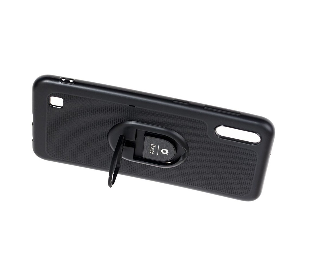 Чохол iFace з кільцем для Samsung A10 (Чорний)-1