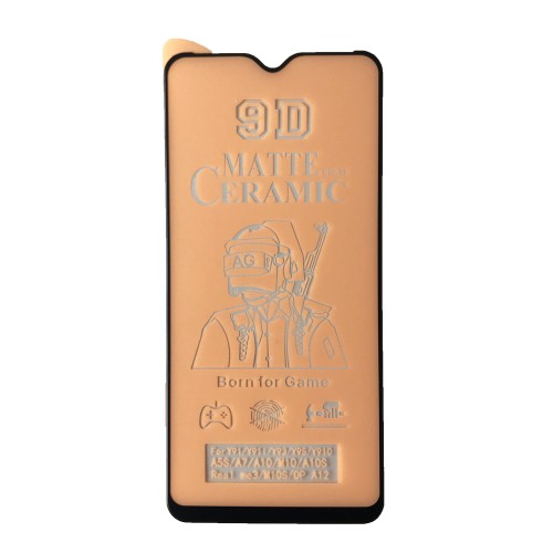 Гнучке скло Ceramic MATT для Samsung A10s/M10/A10 матове з чорною рамкою-0