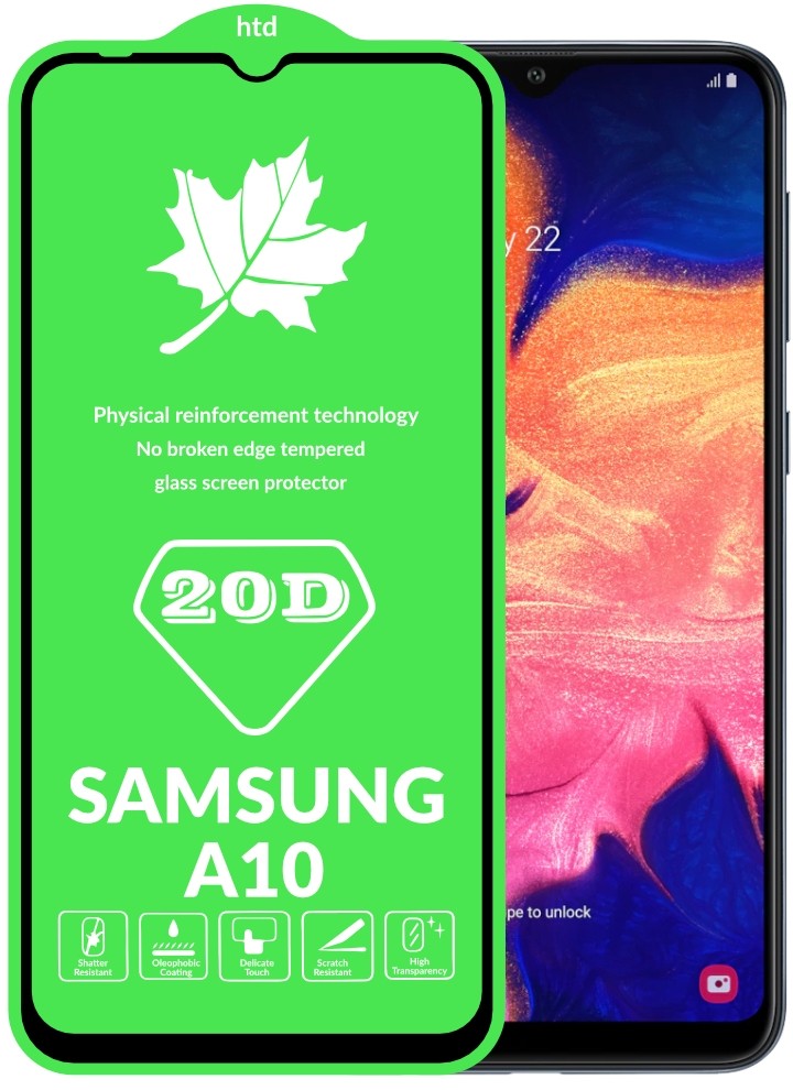 Захисне скло DK Full Glue 20D для Samsung A10/M10 з чорною рамкою-0