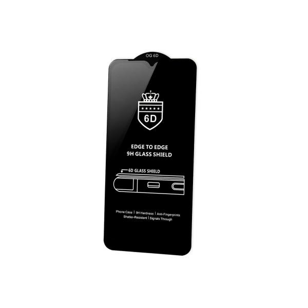 Захисне скло 6D OG Crown для Samsung A10s/M10/A10/M01S/Vivo Y91/Y93/Y95/Y1s/Oppo A12/A5s/Realme 3 Pro/Tecno Spark 4 AIR з чорною рамкою-0