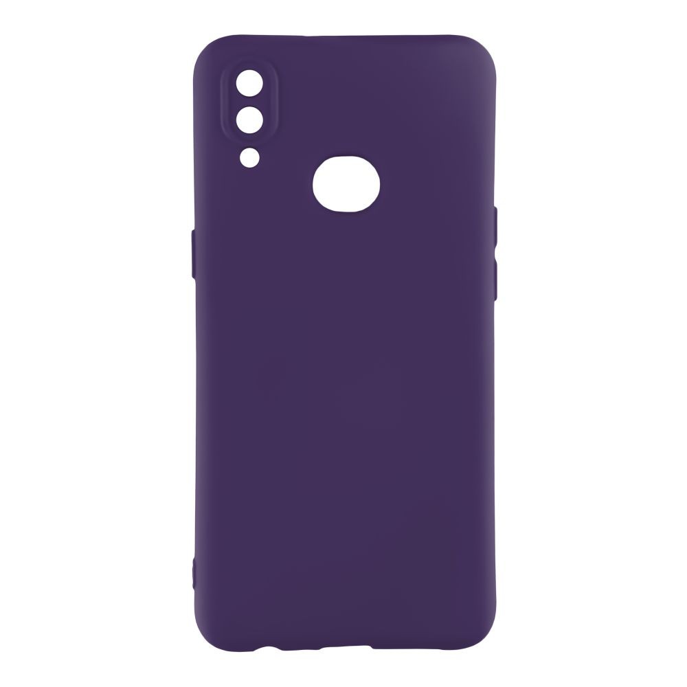 Silicone Cover Full camera without Logo (A) для Samsung A10s (Dark purple)-0