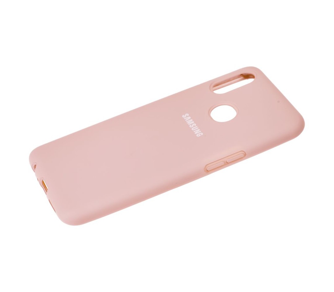 Накладка Silicone Cover Full Protective для Samsung A10s (A107F) (pink sand)-1