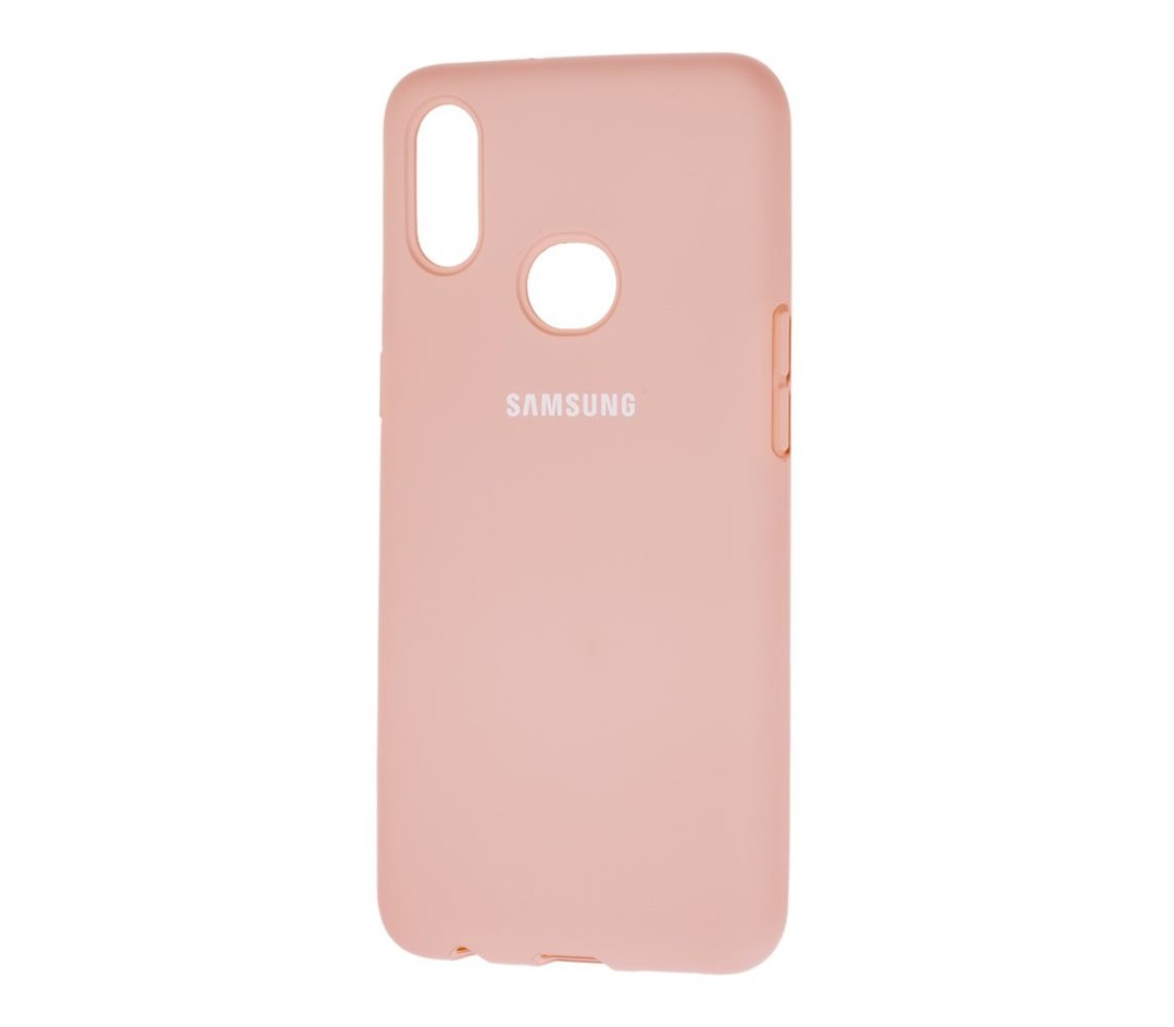 Накладка Silicone Cover Full Protective для Samsung A10s (A107F) (pink sand)-0