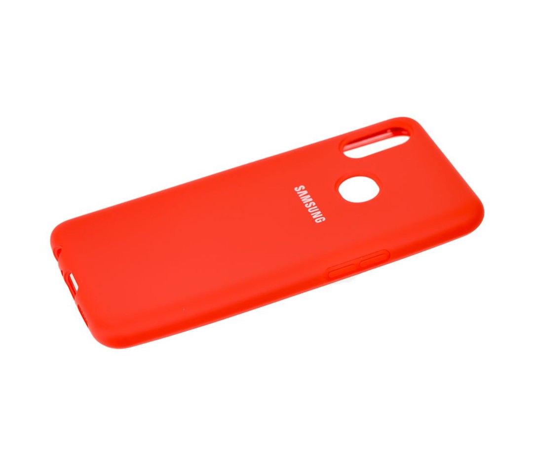 Накладка Silicone Cover Full Protective для Samsung A10s (A107F) червона-1