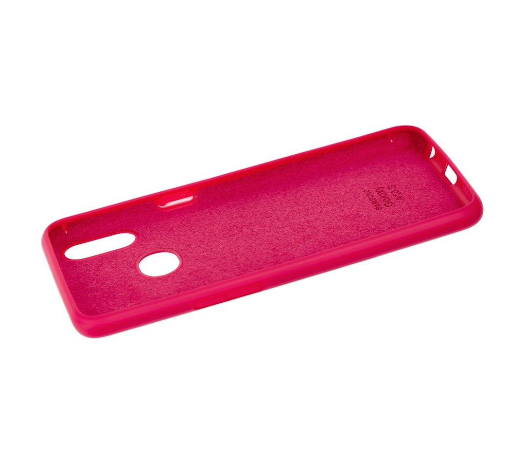 Накладка Silicone Cover Full Protective для Samsung A10s (A107F) (rose red)-2