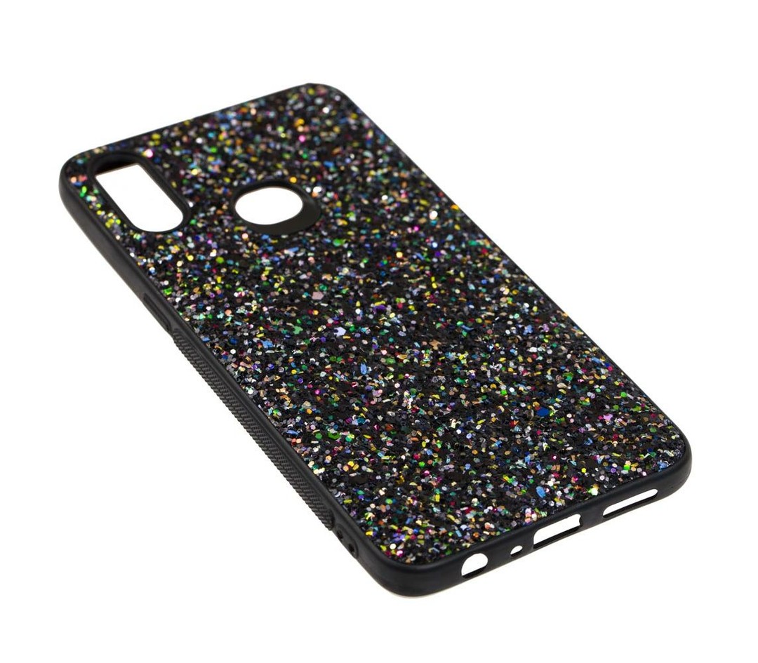 Чохол Glitter Crystal для Samsung A10s (Чорний)-1