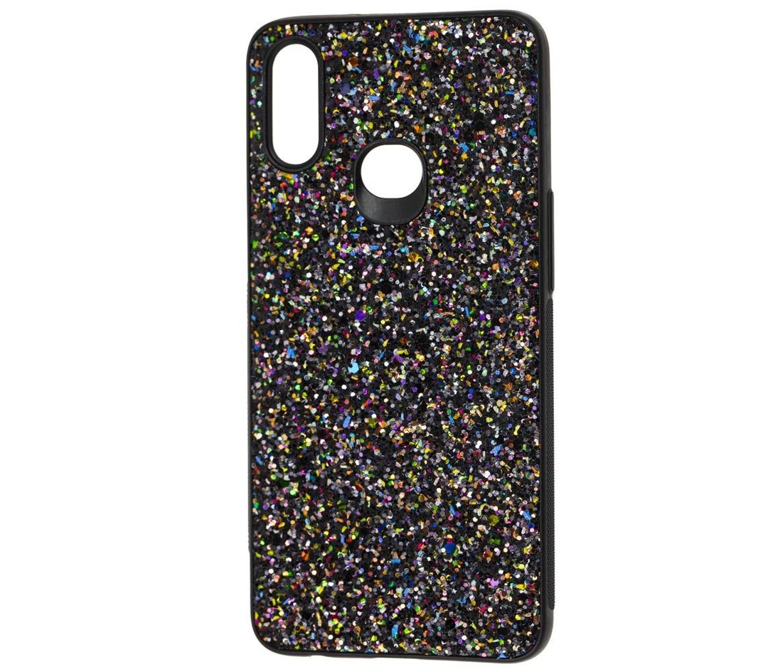 Чохол Glitter Crystal для Samsung A10s (Чорний)-0