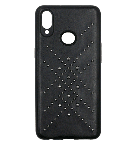 Накладка Leather Brynn для Samsung A10S чорна-0