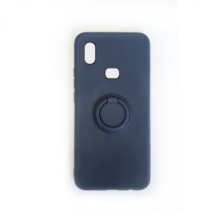 Накладка ColorRing з кільцем для Samsung A50/A30S темно-синій-0