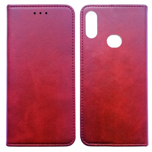 Книжка Black TPU Magnet для Xiaomi Redmi Note 7 червона-0