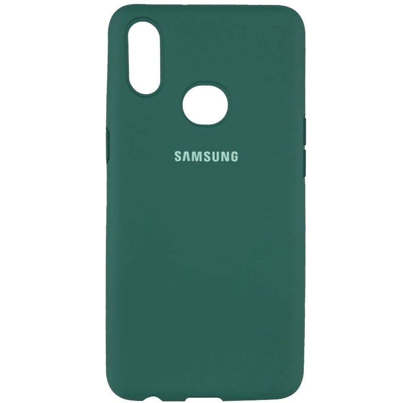 Silicone Cover Full Protective (AA) для Samsung A10s (Pine Green)-0