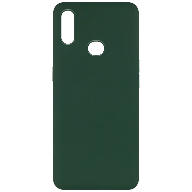 Silicone Cover Full without Logo (A) для Samsung A10s  (Dark Green)-0