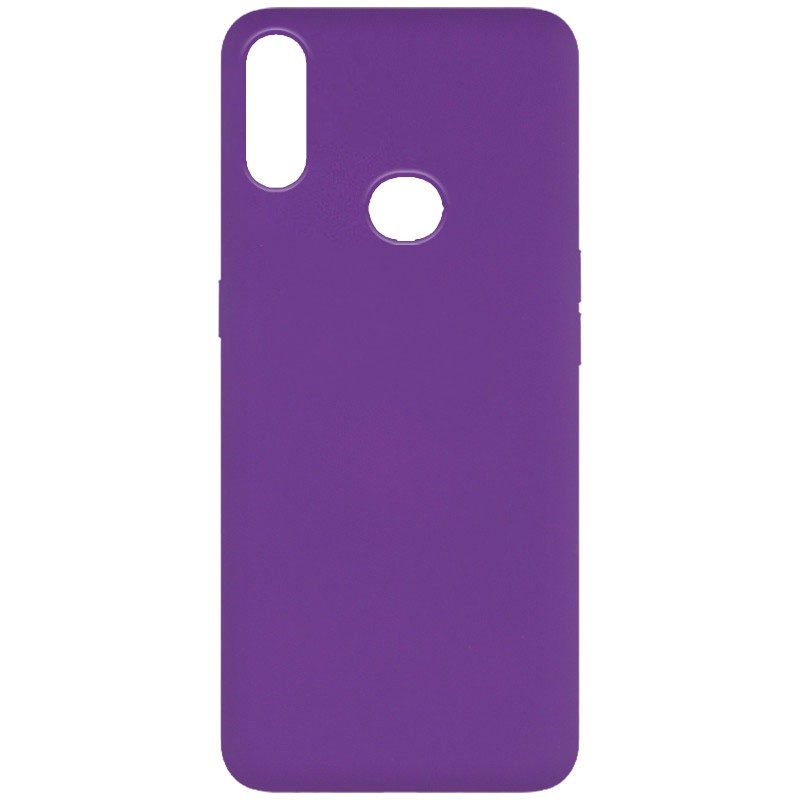 Silicone Cover Full without Logo (A) для Samsung A10s (Purple)-0