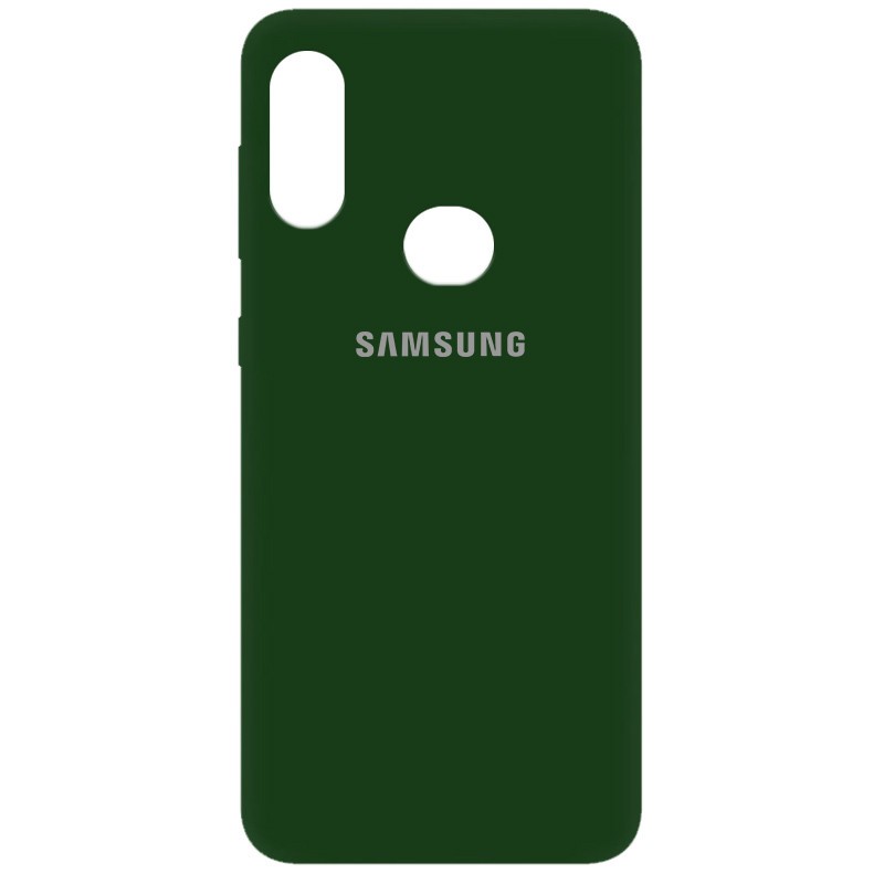 Silicone Cover My Color Full Protective (A) для Samsung A10s (Dark Green)-0