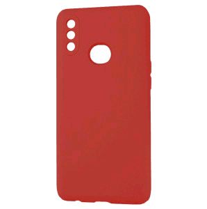 Silicone Cover Full camera without Logo (A) для Samsung A10s (Red)-0