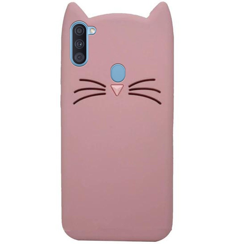 Накладка 3D Cat для Samsung A11 рожева-0