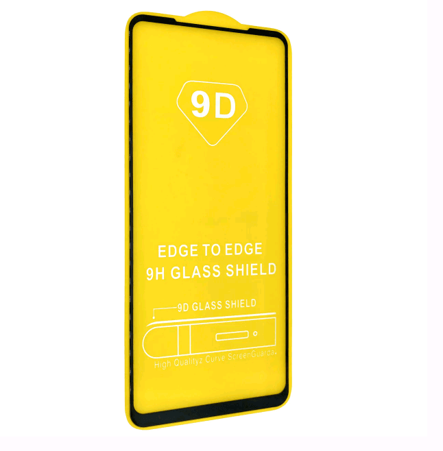 Захисне скло 9D Full Glue для Samsung A11 з чорною рамкою (м`яка упаковка)-0