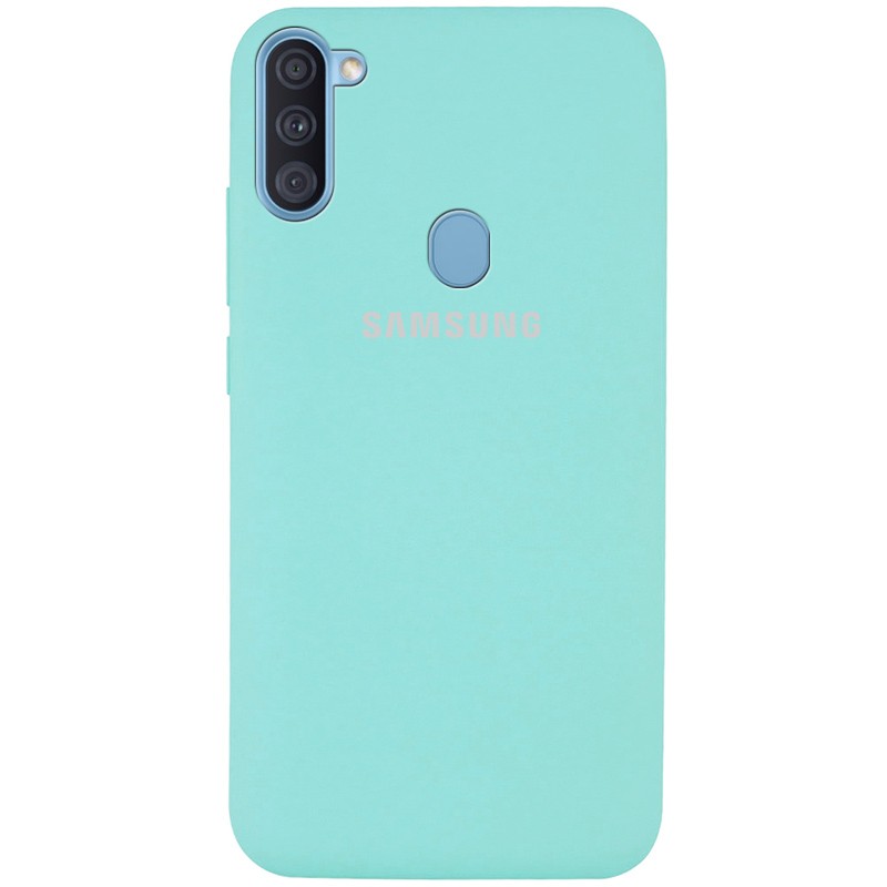 Silicone Cover Full Protective (AA) для Samsung A11/M11 (Turquoise)-0