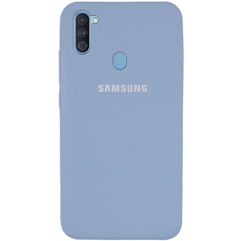 Silicone Cover Full Protective (AA) для Samsung A11/M11 (Mist Blue)-0