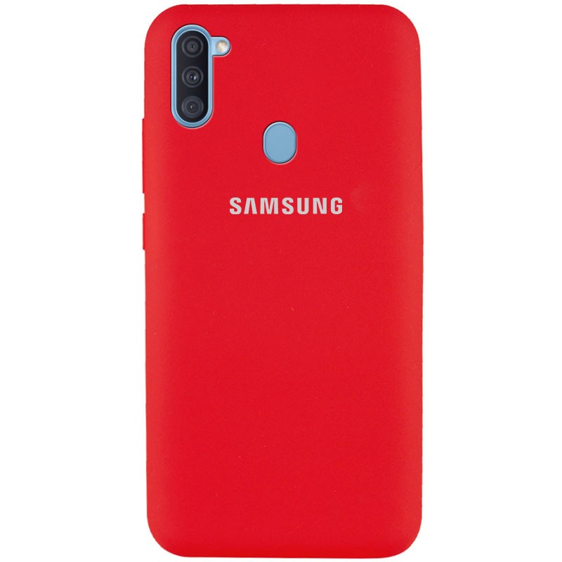 Silicone Cover Full Protective (AA) для Samsung A11/M11 (Red)-0