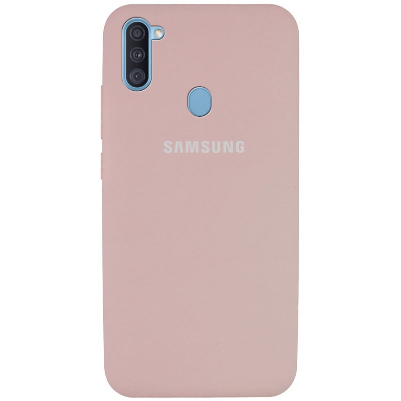 Silicone Cover Full Protective (AA) для Samsung A11/M11 (Pink Sand)-0