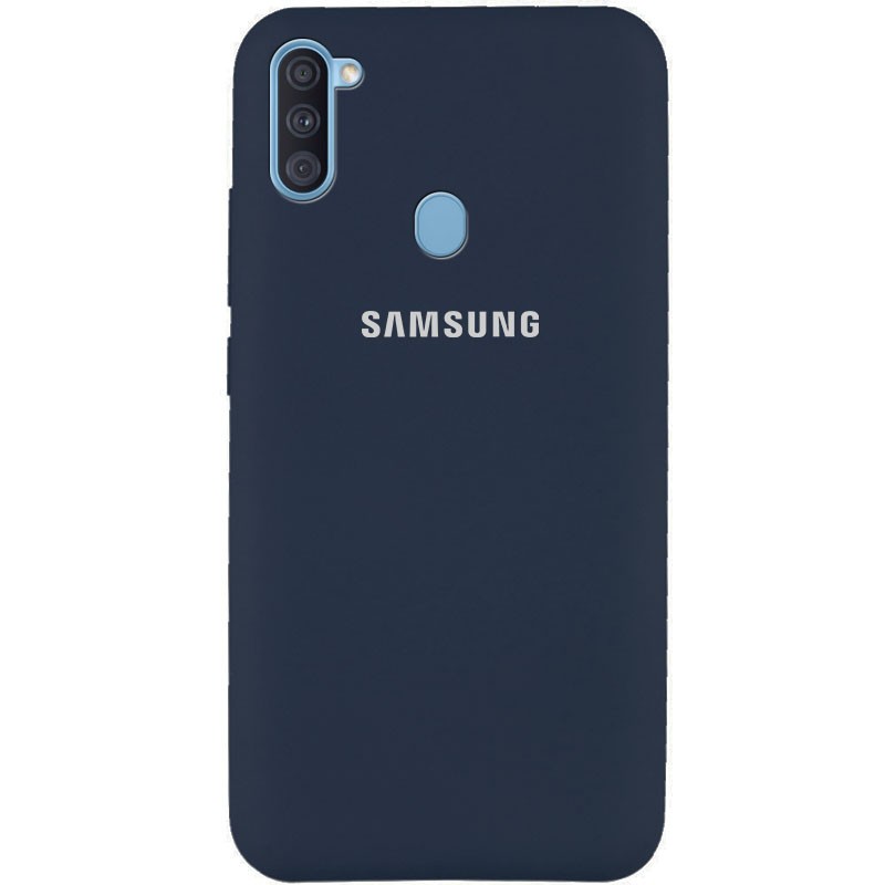 Silicone Cover Full Protective (AA) для Samsung A11/M11 (Midnight Blue)-0