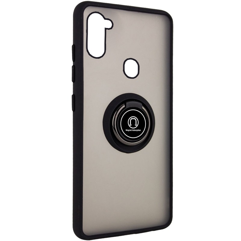 Чохол Deen ColorEdgingRing для Samsung A11/M11 чорний-0