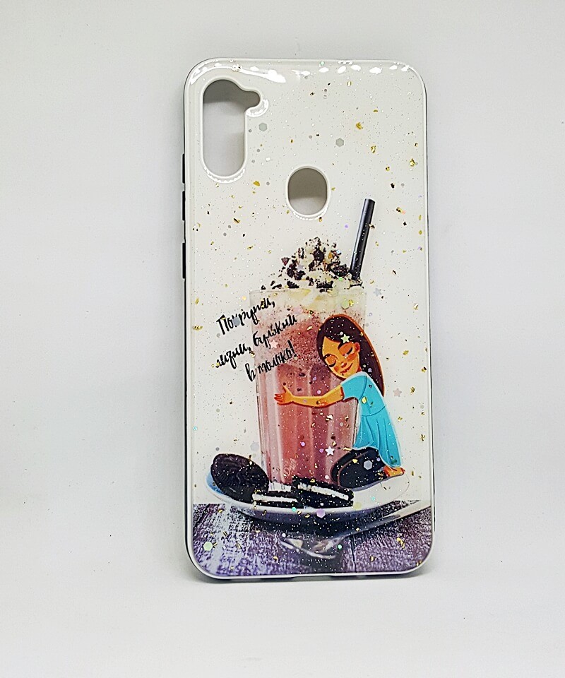 Накладка Mix Art для Samsung A11/M11 Дівчина з молочним шейком-0