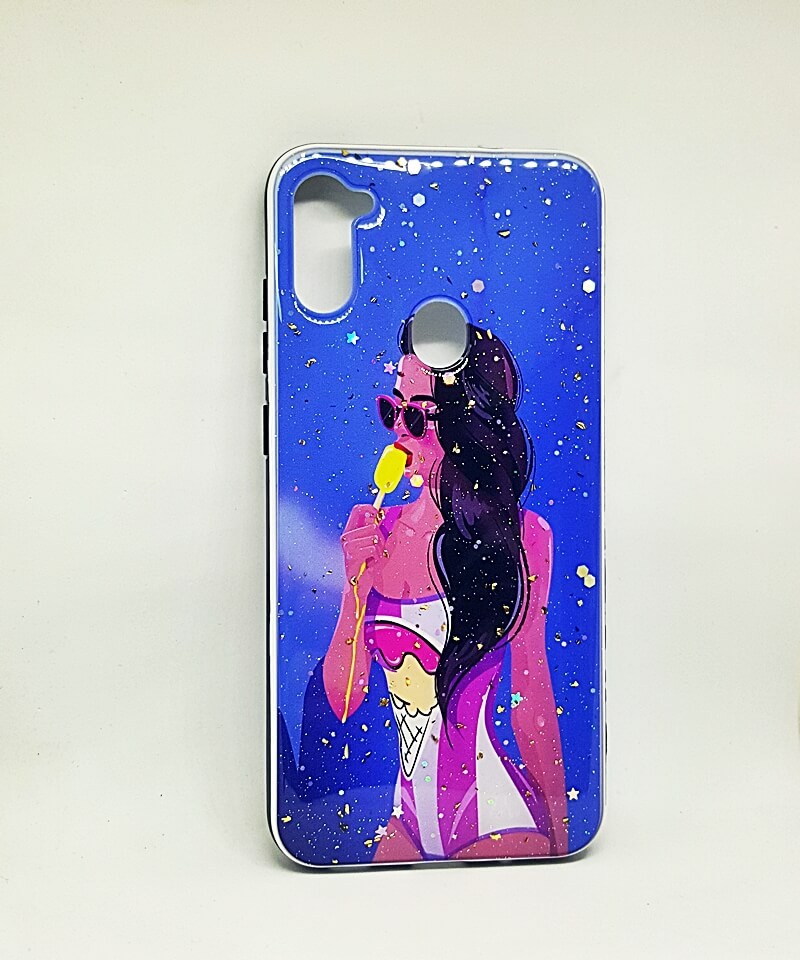 Накладка Mix Art для Samsung A11/M11 Дівчина в купальнику з морозивом-0
