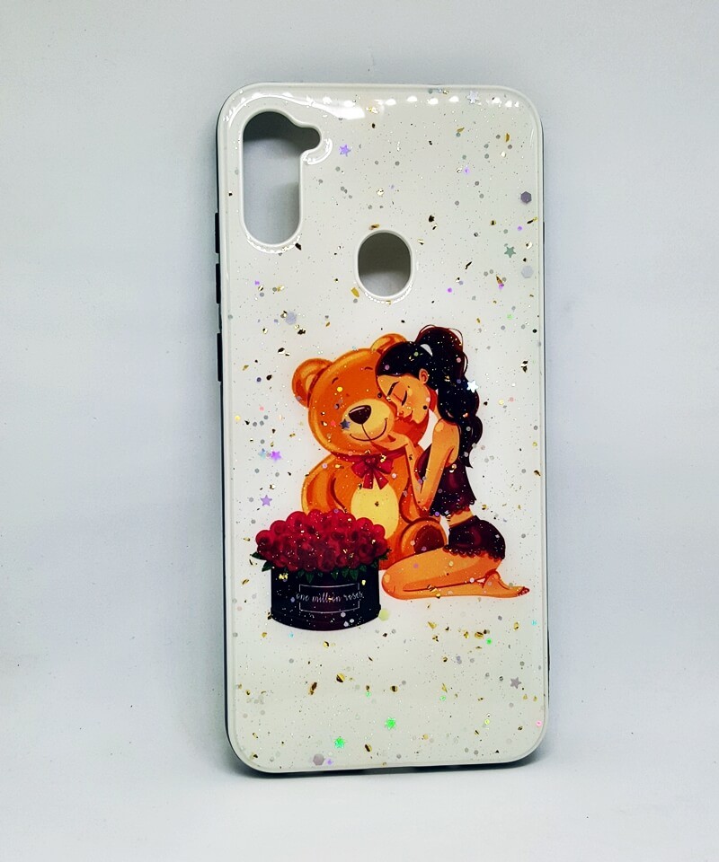 Накладка Mix Art для Samsung A11/M11 Дівчина з ведмедиком-0