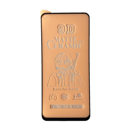 Гнучке скло Ceramic MATT для Samsung A11/M11 матове з чорною рамкою-0