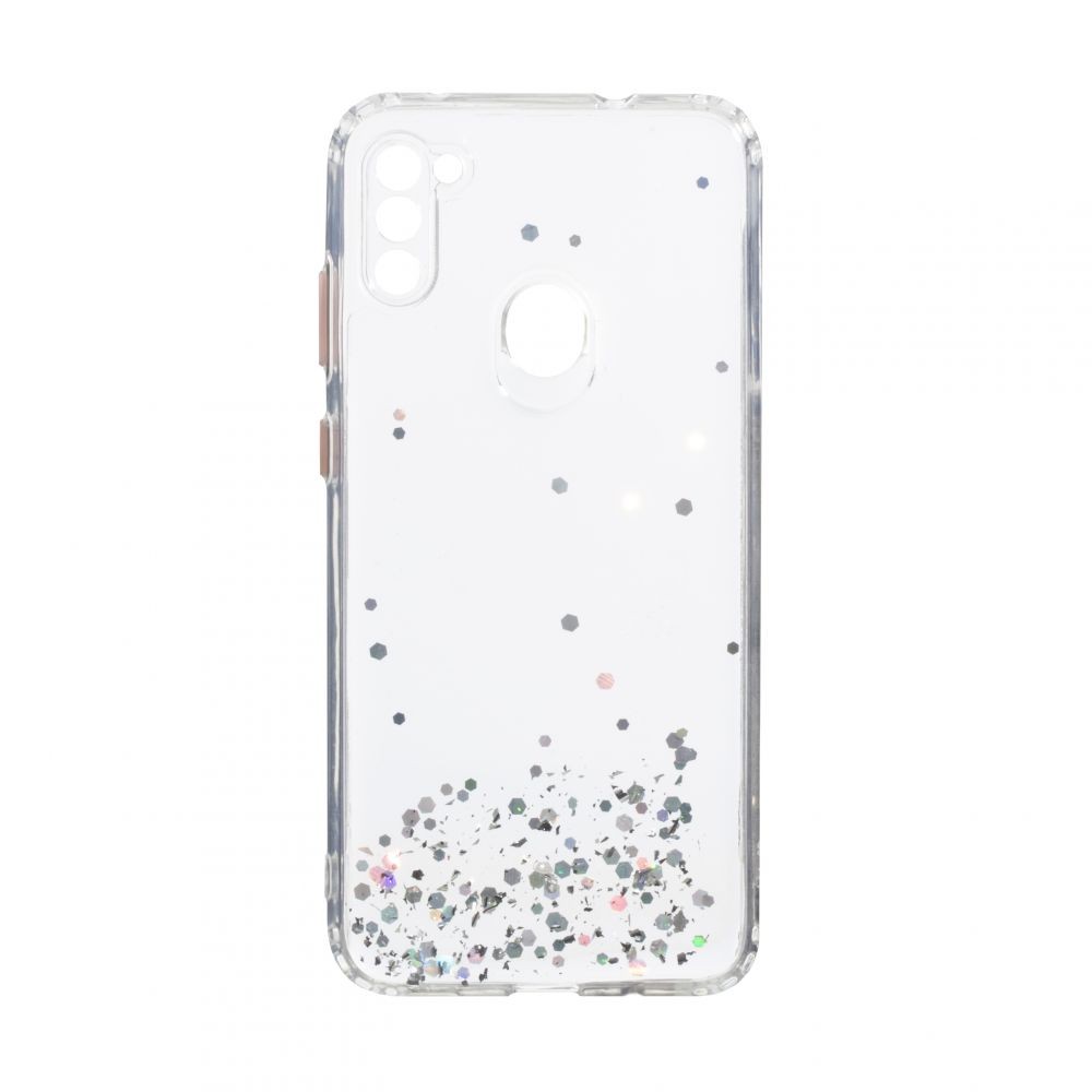 Накладка Glitter Bling Sequins для Samsung A11/M11 срібна-0