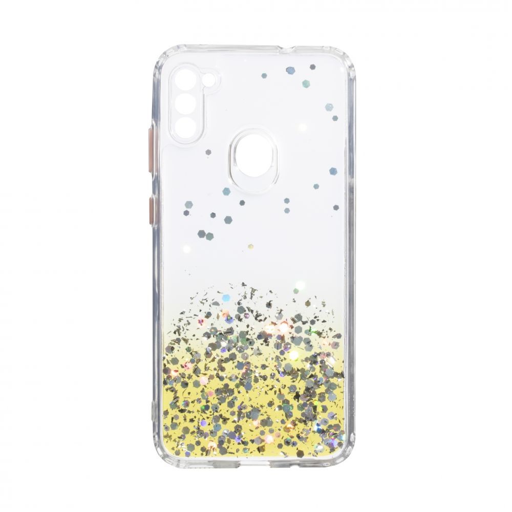 Накладка Glitter Bling Sequins для Samsung A11/M11 жовта-0
