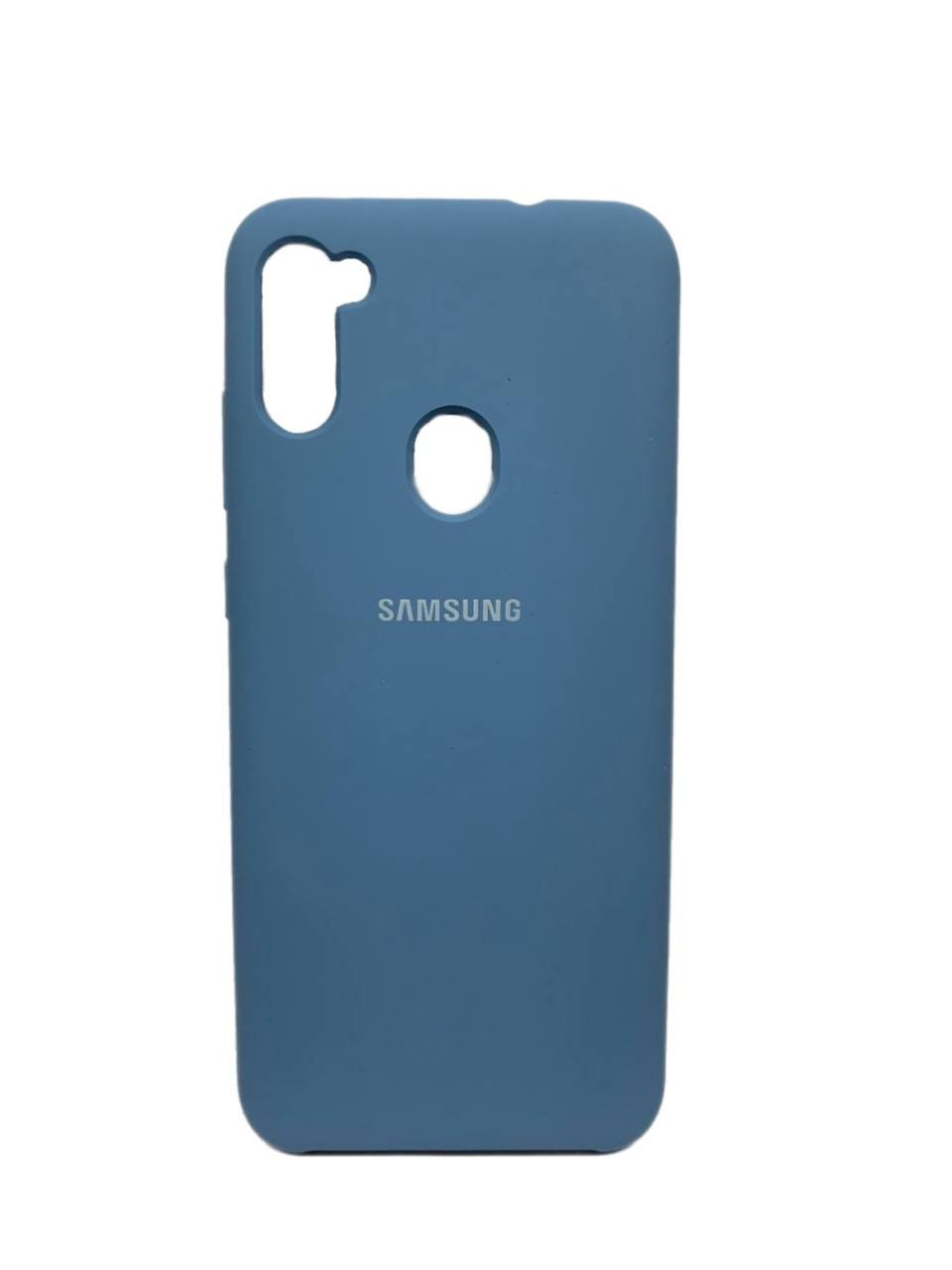 Silicone Case AAA для Samsung A11/M11 Denim blue-0