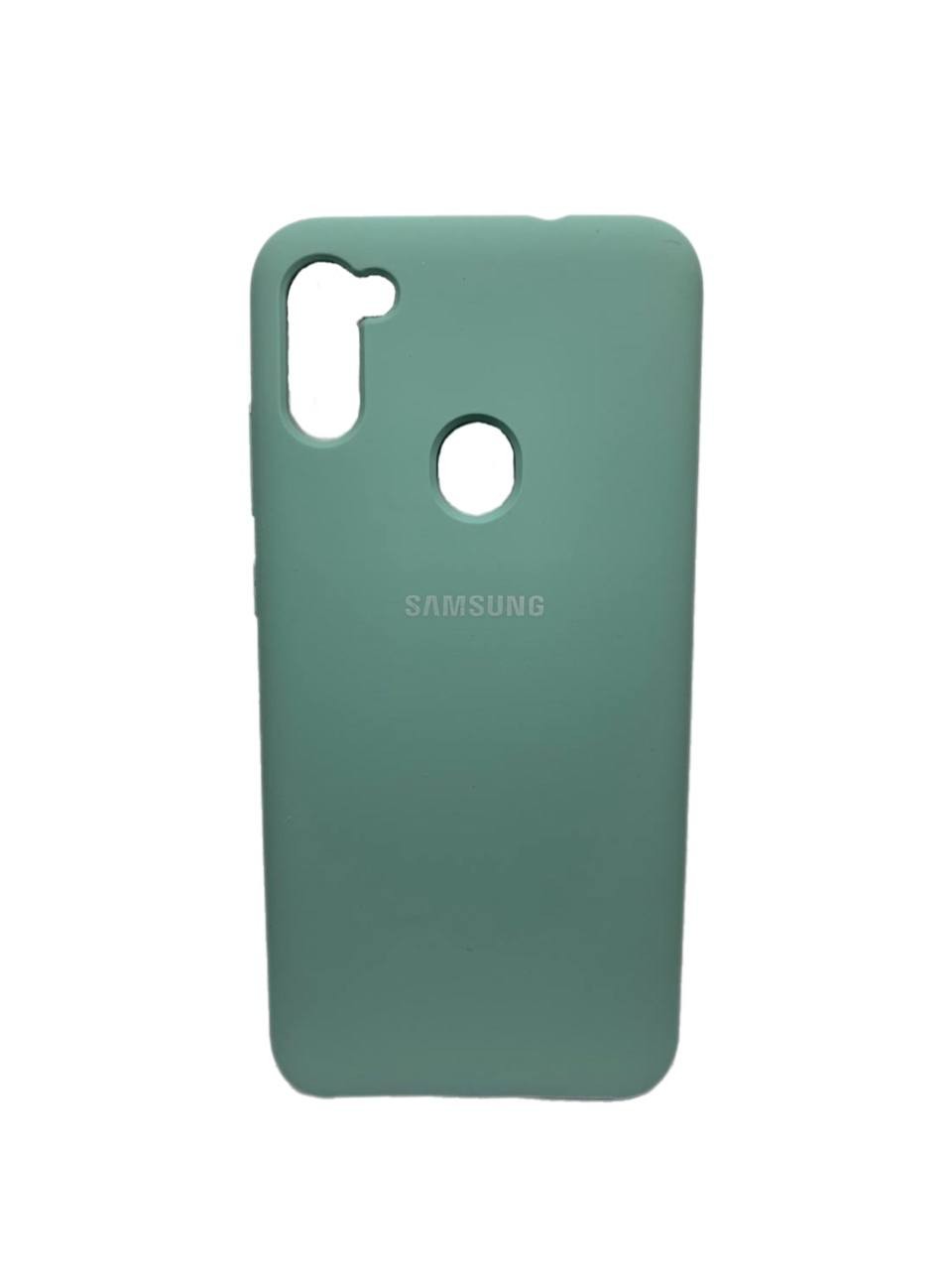 Silicone Case AAA для Samsung A11/M11 Turquoise-0